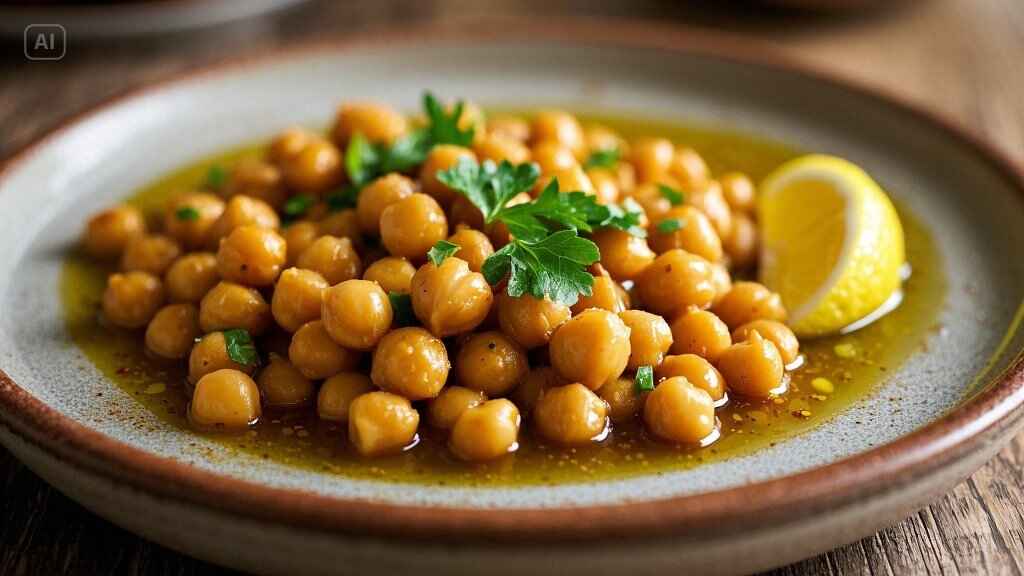 Discover a visual step-by-step guide on how to cook chickpeas from dry to delicious. This beautifully styled image shows the full process, perfect for beginners and food lovers alike.