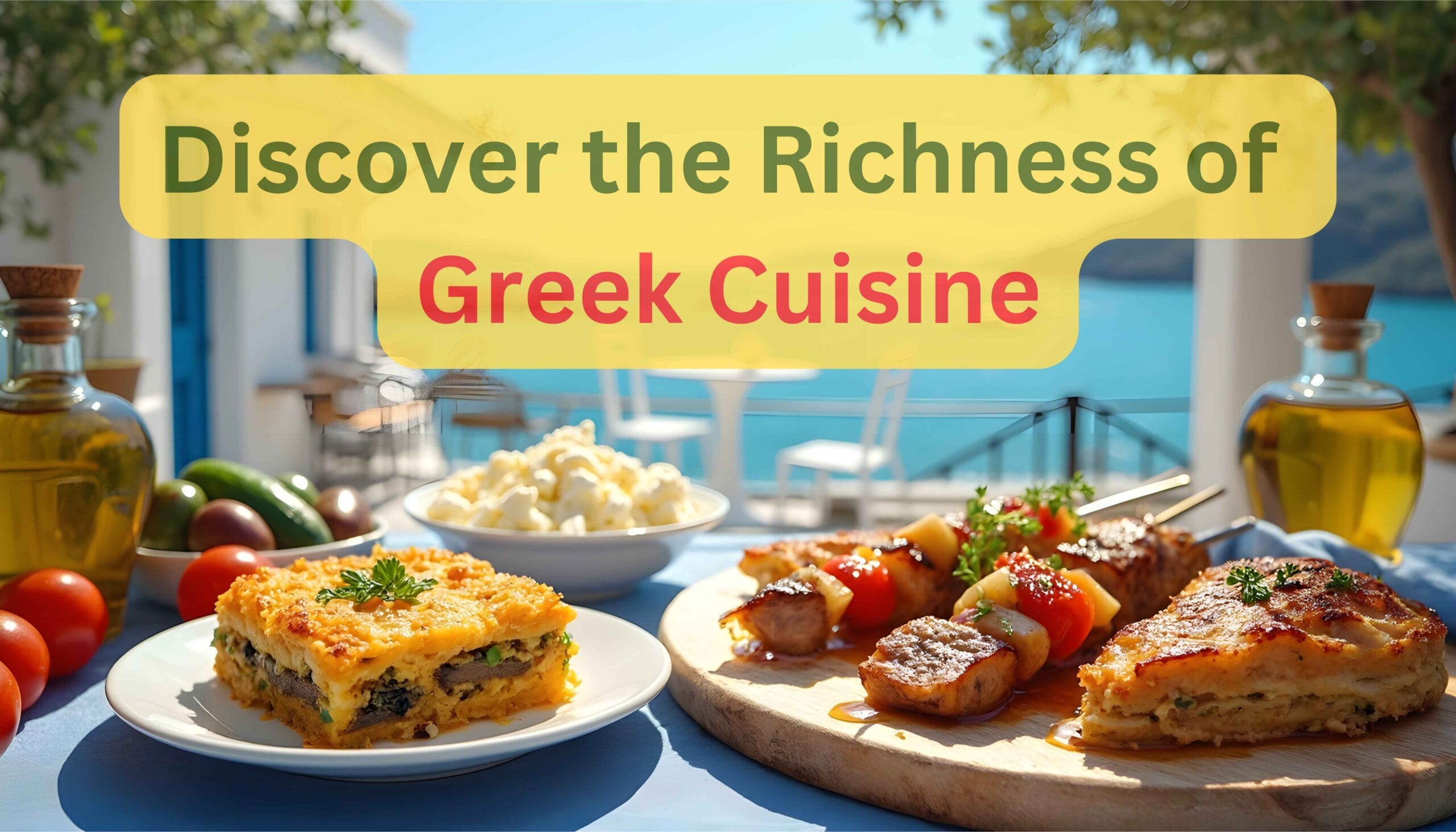 A vibrant and inviting featured image showcasing the essence of Greek cuisine