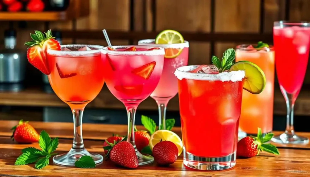 Strawberry Margarita variations