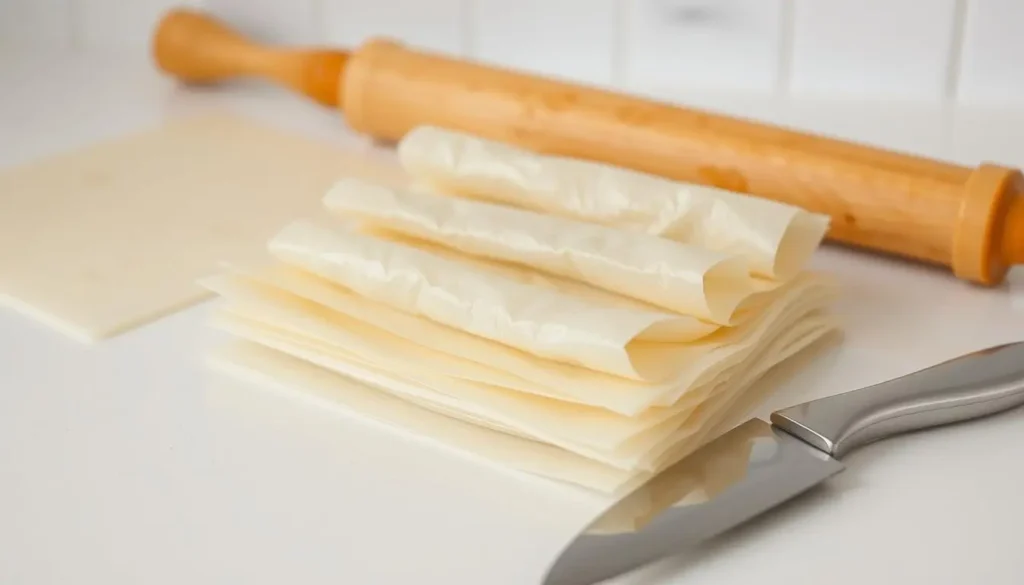 egg roll wrappers preparation
