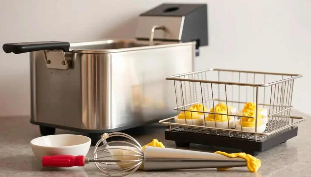 Kitchen tools to prepare Deep Fried Deviled Eggs Recipe