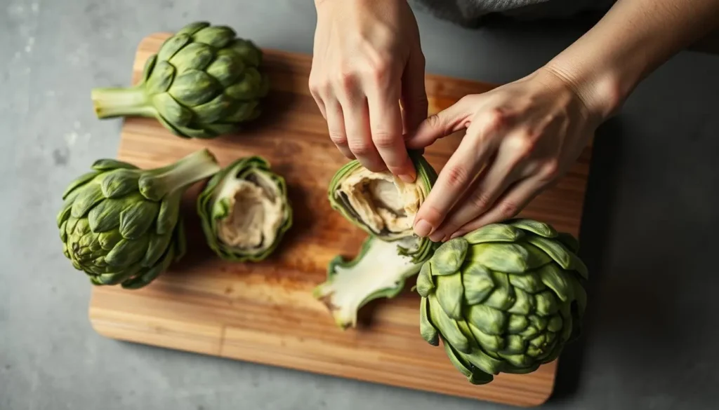prepare artichokes