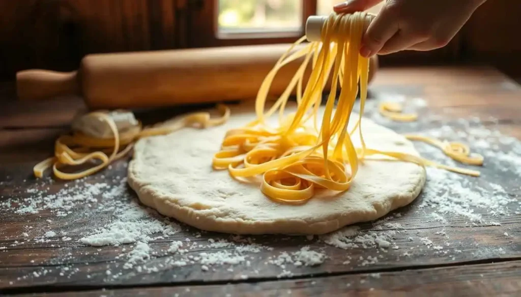 Low Carb Pasta preparation