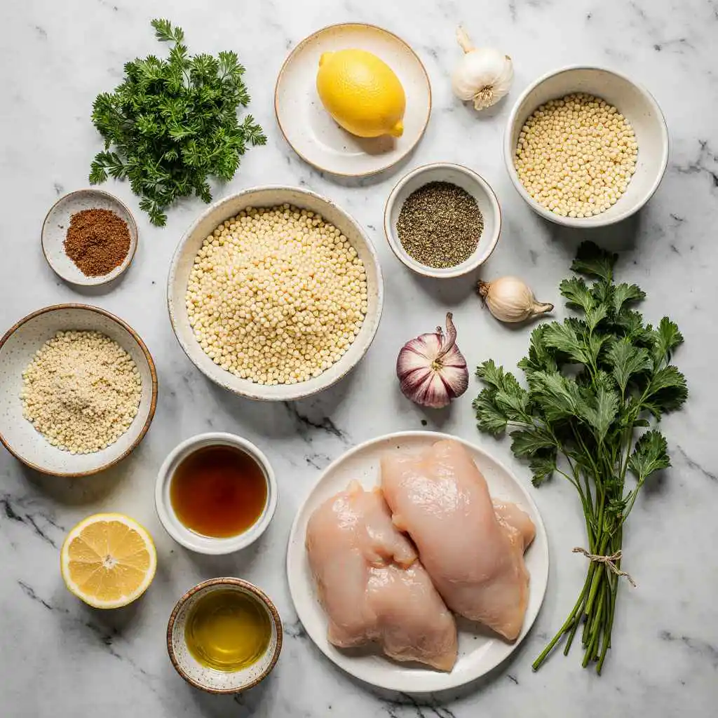 Chicken Couscous Recipes ingredients