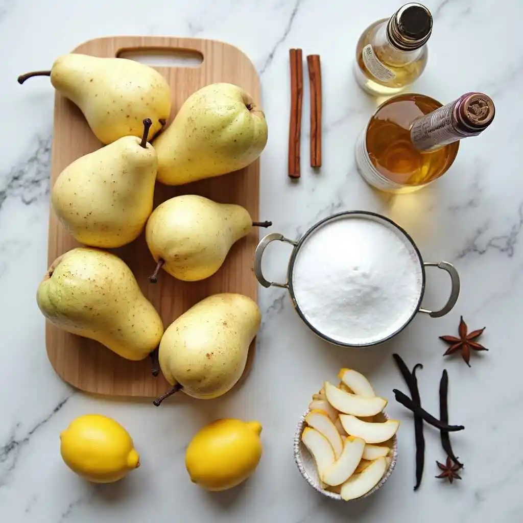 Poached Pear Recipe ingredients