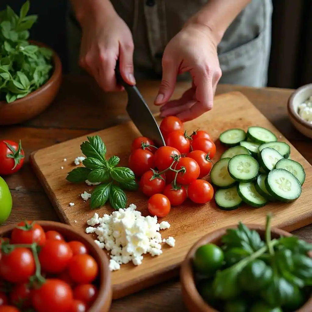 Mediterranean salad 3 ingredient